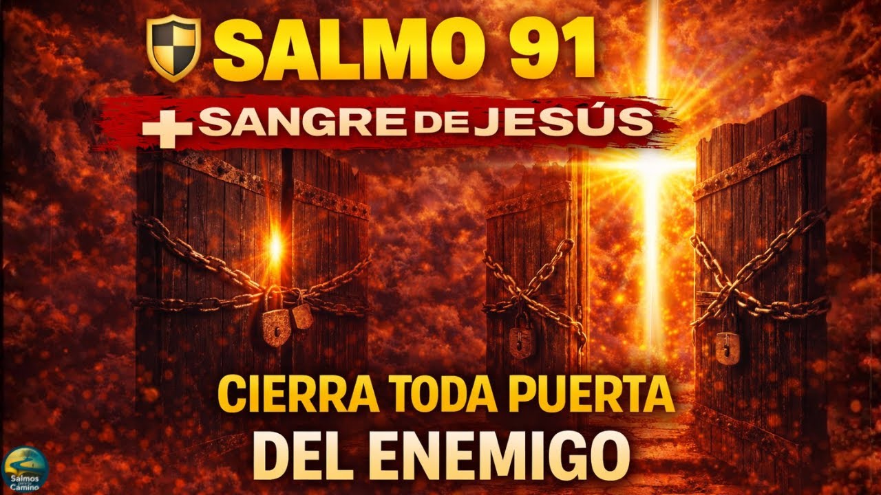 🛡️ SALMO 91 + SANGRE DE JESÚS — CIERRA TODA PUERTA DEL ENEMIGO Y ACTIVA PROTECCIÓN TOTAL HOY