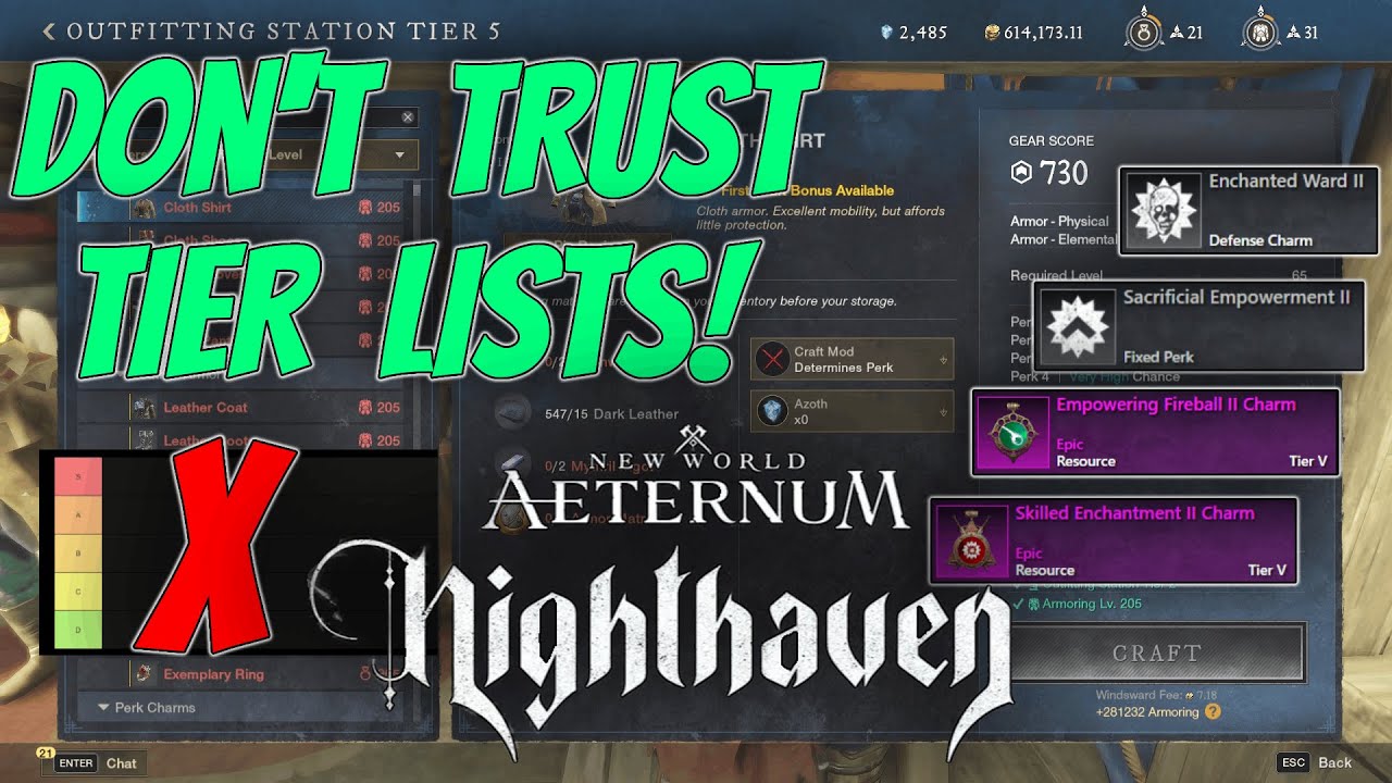 Don't Trust TIER LISTS! Armor perks explained for Season 10 #newworld #guide