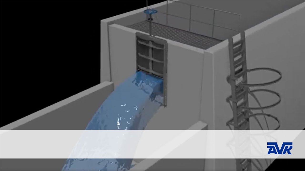 MU slide gate made by Orbinox Penstocks | how does it function? | AVK