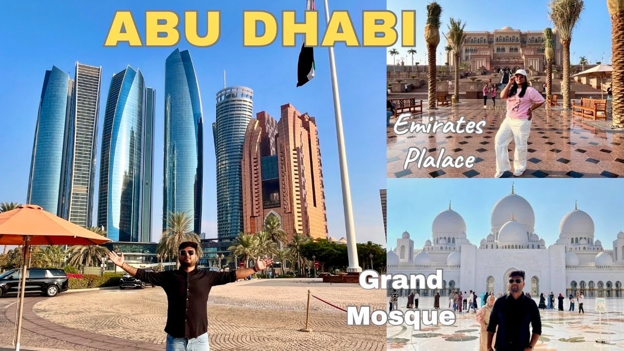 Abu Dhabi Tour | Grand Mosque | Emirates Palace & Ferrari World. #travelvlog 