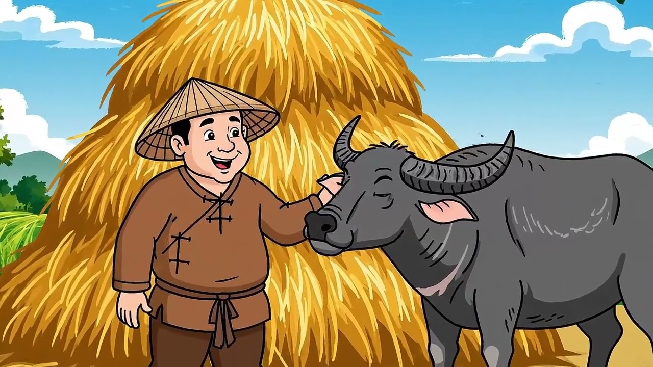 Sự tích màu lông của trâu và bò