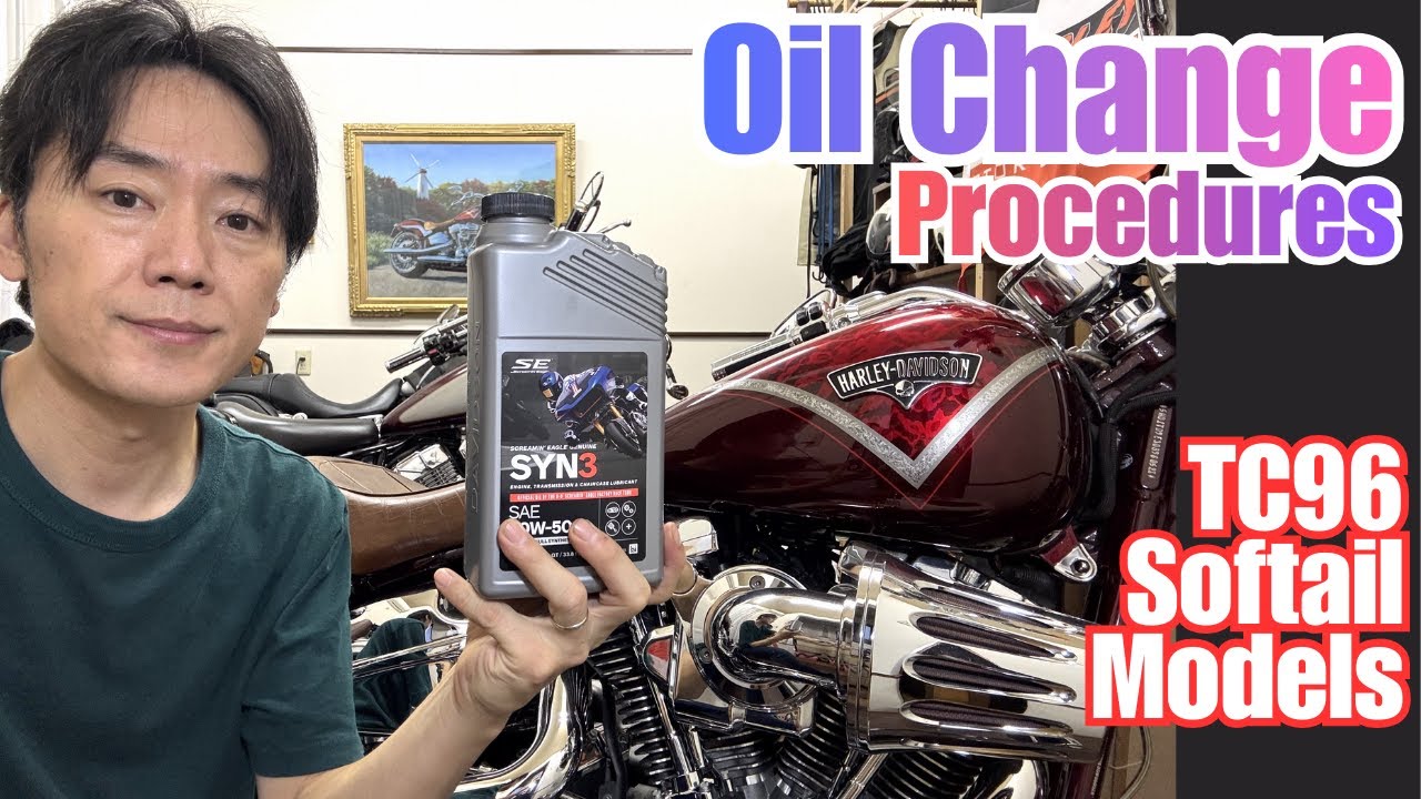【Oil & Filter Change Procedure】Harley-Davidson Twin-cam softail models【FXSBSE CVO Breakout】