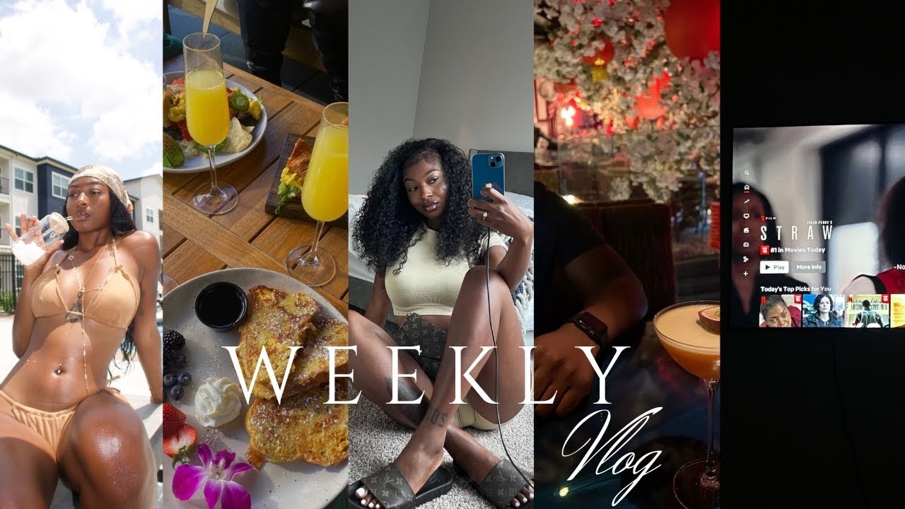 Weekly Vlog | Went on a date… AM I BACK DATING? Brunch w/ the GRLS, watching “straw” + chills days!