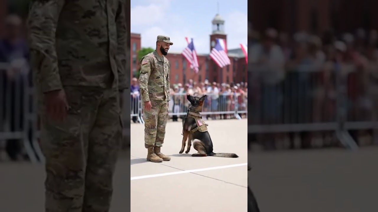 Военное приветствие этой собаки растопит ваше сердце! 🇺🇸🐕