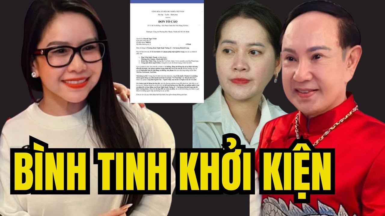 NÓNG: NS Bình Tinh gửi ĐƠN TỐ CÁO Má 4 Quốc Thanh và phe nhà số 5 - TIN GIẢI TRÍ