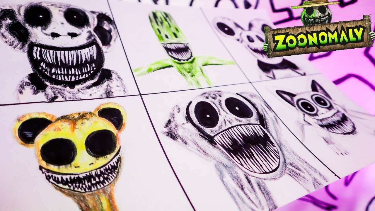 ZOONOMALY - COMO DIBUJAR - | FÁCIL | PASO A PASO | NEW Jumpscares & Monsters - how to draw zoonomaly