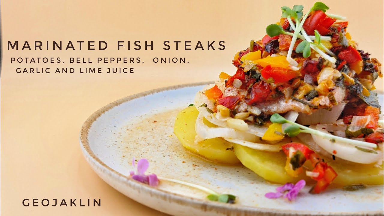 Marinated Fish Steaks #marinatedfish #fish #fishsteaks #seafoodrecipe #fishrecipe