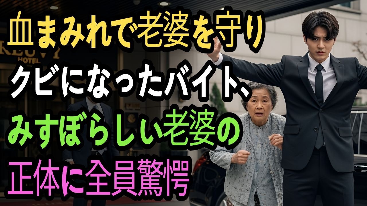 血まみれで老婆を守りクビになったバイト、 みすぼらしい老婆の正体に全員驚愕。|朗読, 人生物語, シニアの物語|