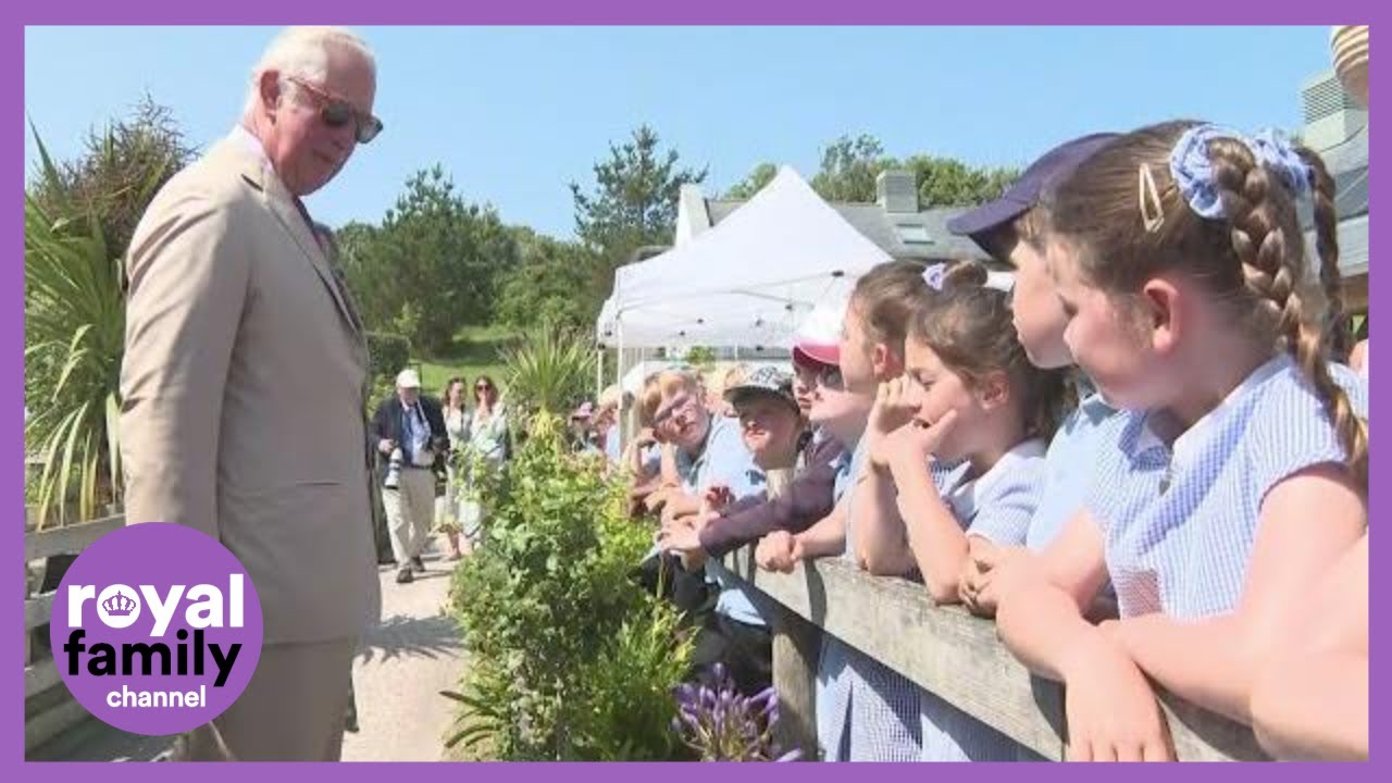 Prince Charles and Camilla Visit a Primary School on the Isles of Scilly