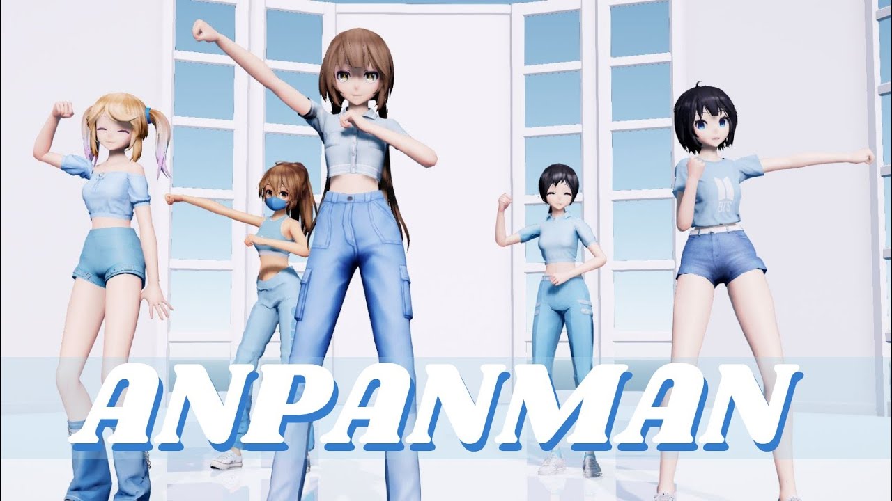 [MMD K-POP]BTS ANPANMAN(C-gumi)