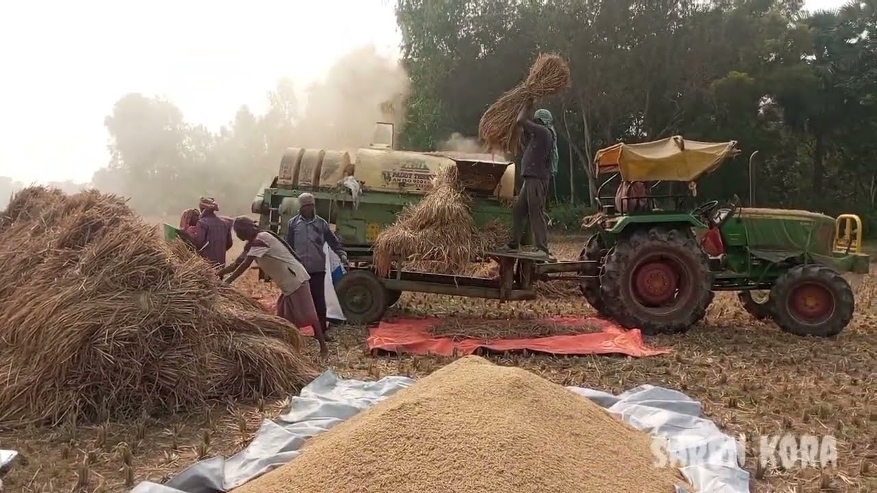 jhon deere 5045 4wd ll কেমন চলছে দেখো।।