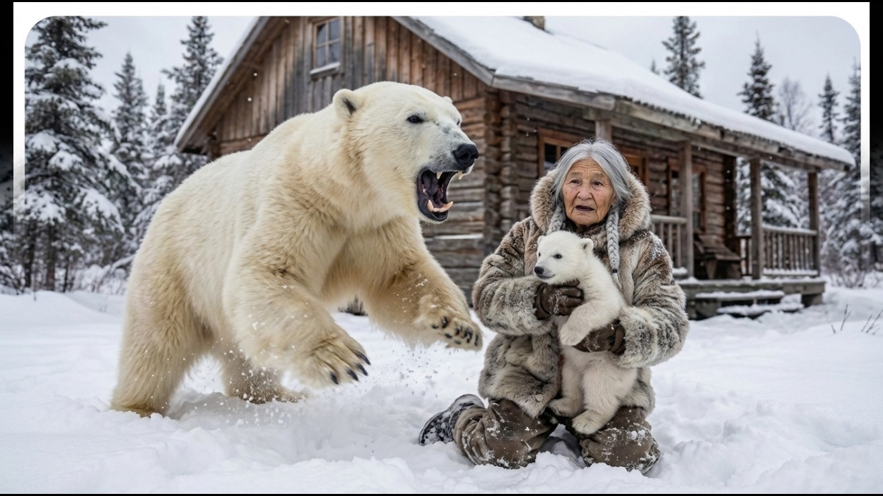 Ella salvó a un osito polar congelado.. y ocurrió un milagro en la puerta de su casa |Yakutia, −71°C