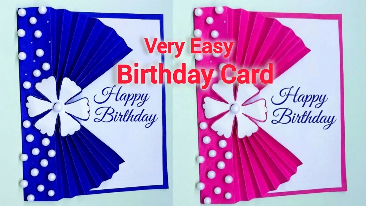 How to make Beautiful Birthday Card with Paper | DIY Birthday Card Tutorial | Gift Card Making idea