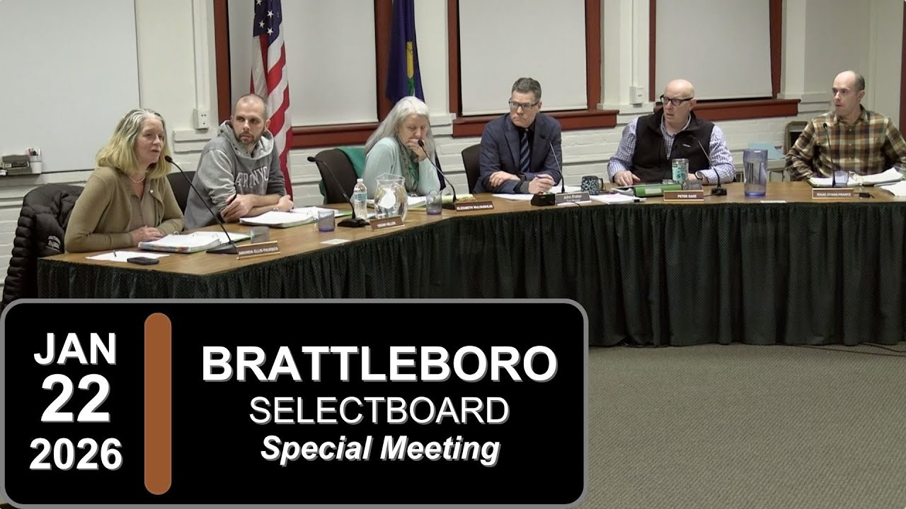 Brattleboro Selectboard Special Mtg 1/22/26