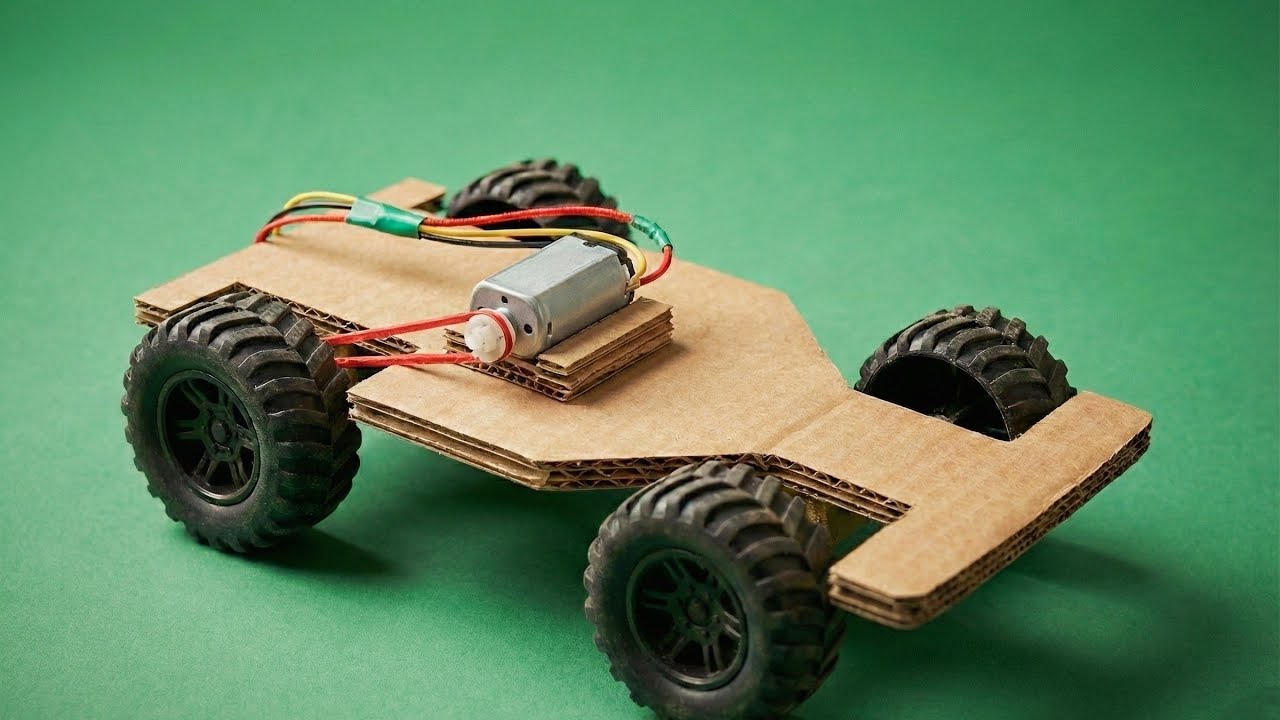 Ghar par banaye Super Fast Cardboard Car! (Easy DIY Project