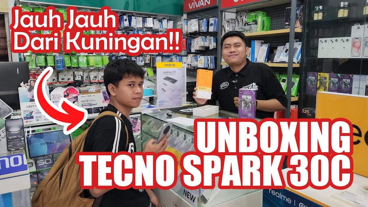 Unboxing Tecno Spark 30C bareng Kak Rizki dari Kuningan