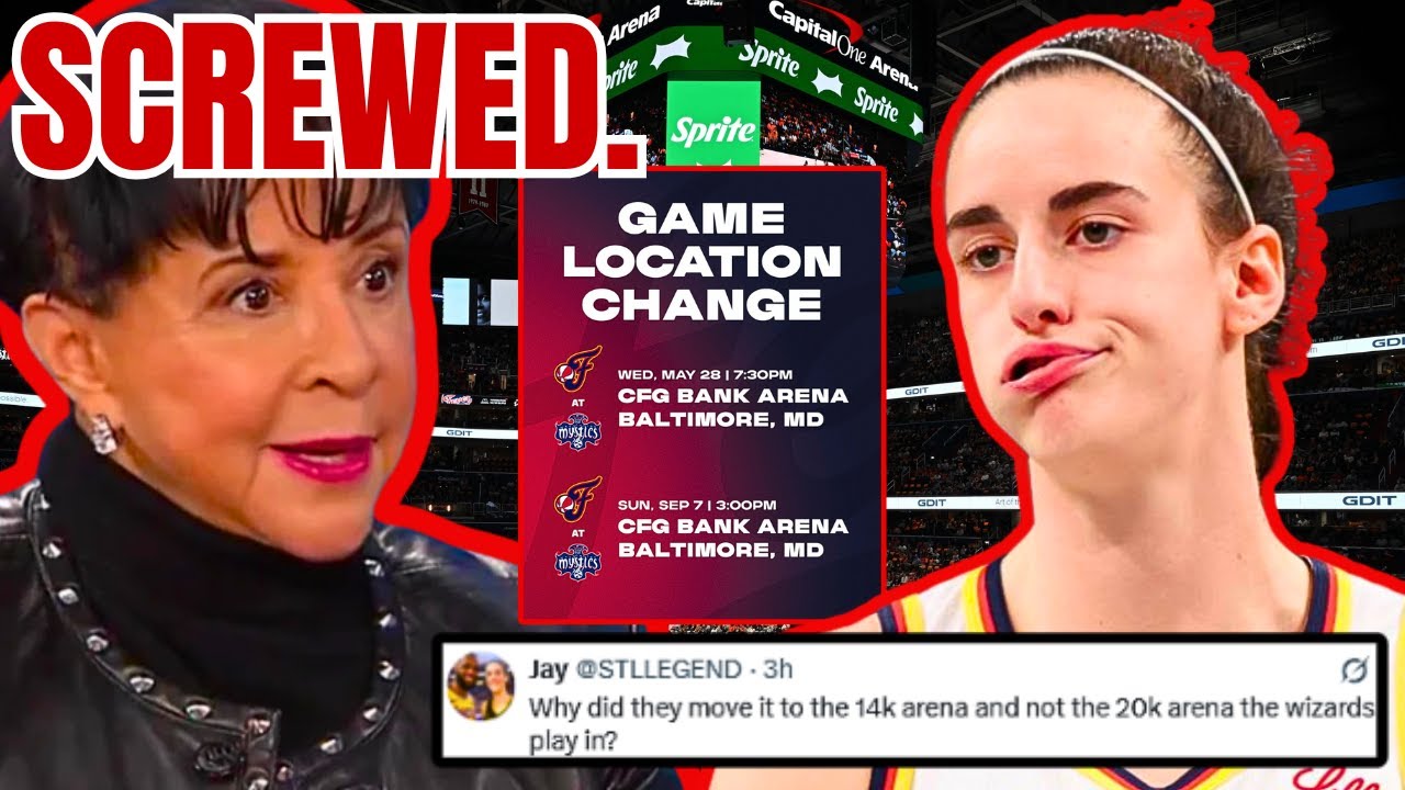 Caitlin Clark Fans SCREWED w Mystics Decision to NOT MOVE Fever Game to Capital One! WNBA