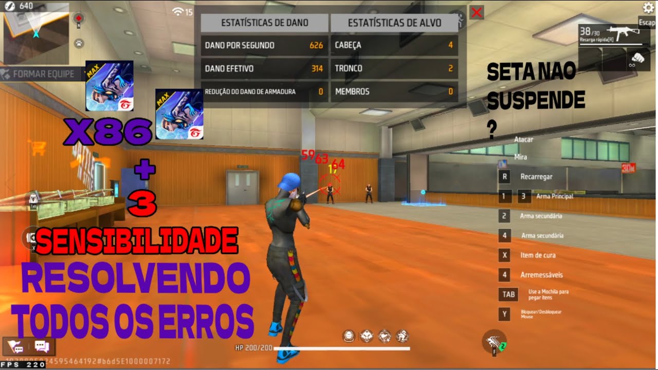 COMO RESOLVER O ERRO DA SETA DO BLUESTACKS TELA PARADA + SENSIBILIDADE + CONFIGURAÇÃO +SENSI SEM DPI