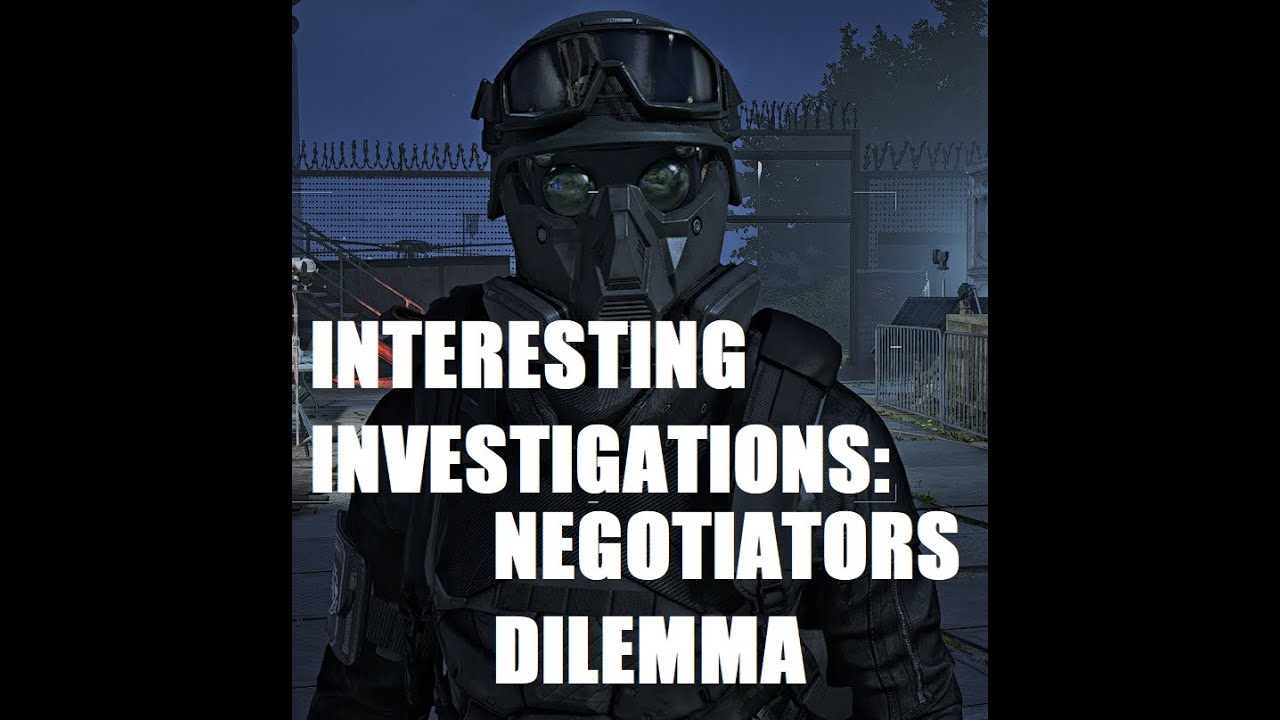 Interesting Investigations: Negotiator's Dilemma in Tom Clancy's The Division 2