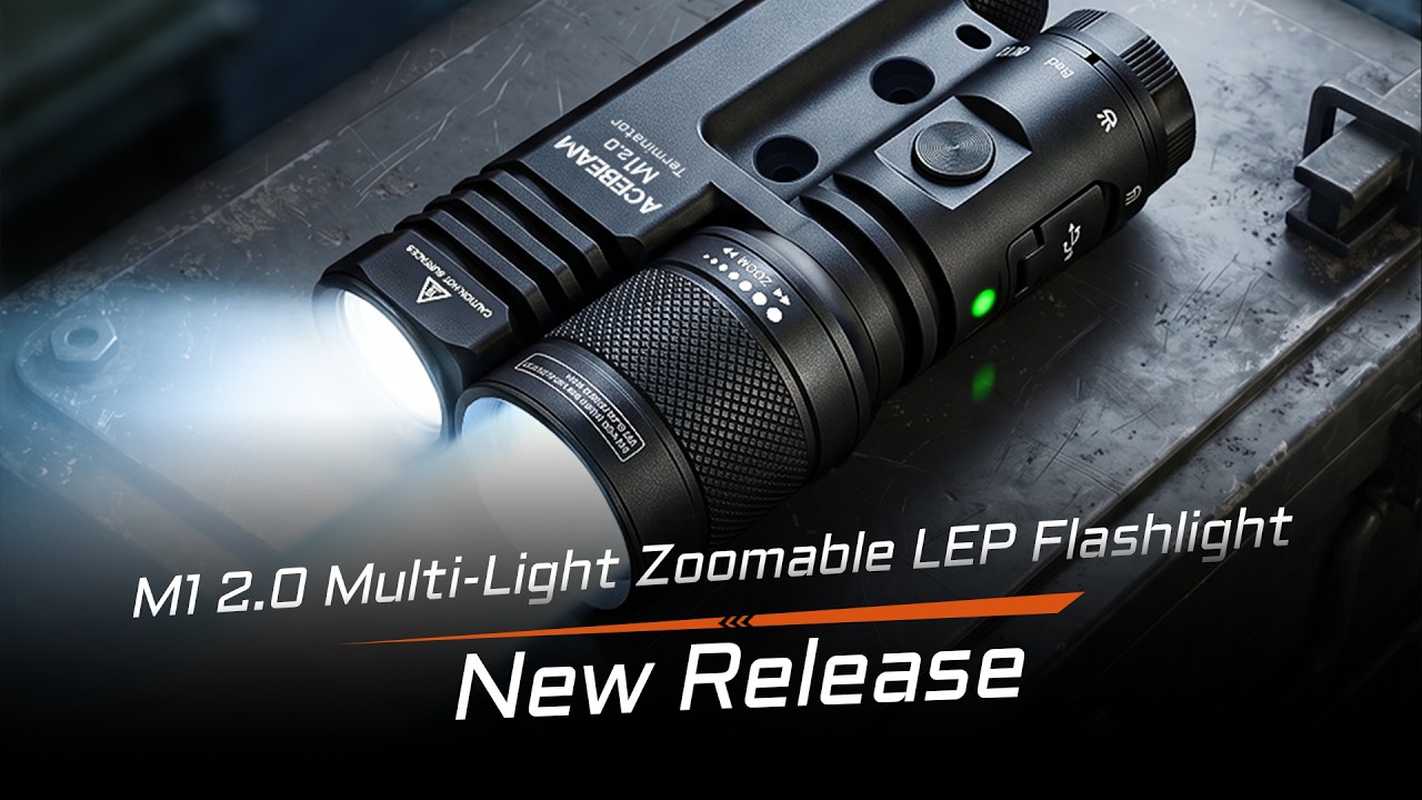 New Release: ACEBEAM Terminator M1 2.0 Dual Head LEP/LED Flashlight