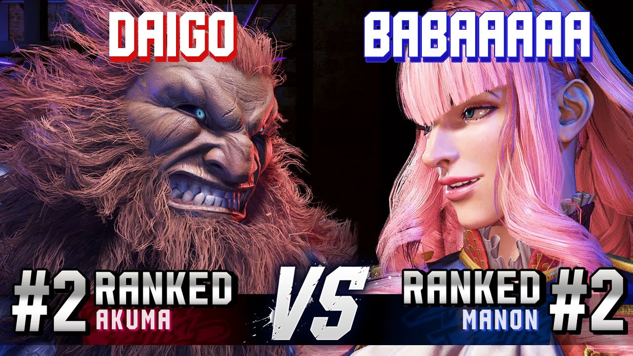 SF6 ▰ DAIGO (#2 Ranked Akuma) vs BABAAAAA (#2 Ranked Manon) ▰ High Level Gameplay