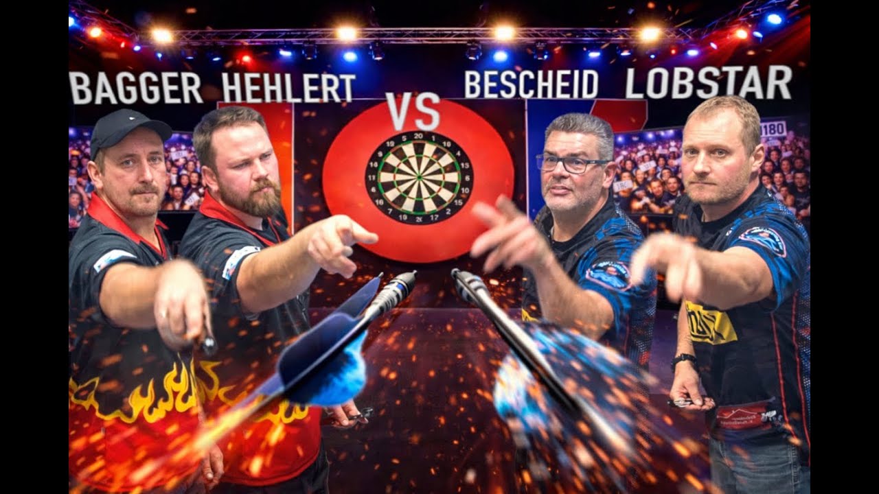 Darts Doppel Bagger-Hehlert vs Lobstar-Bescheid