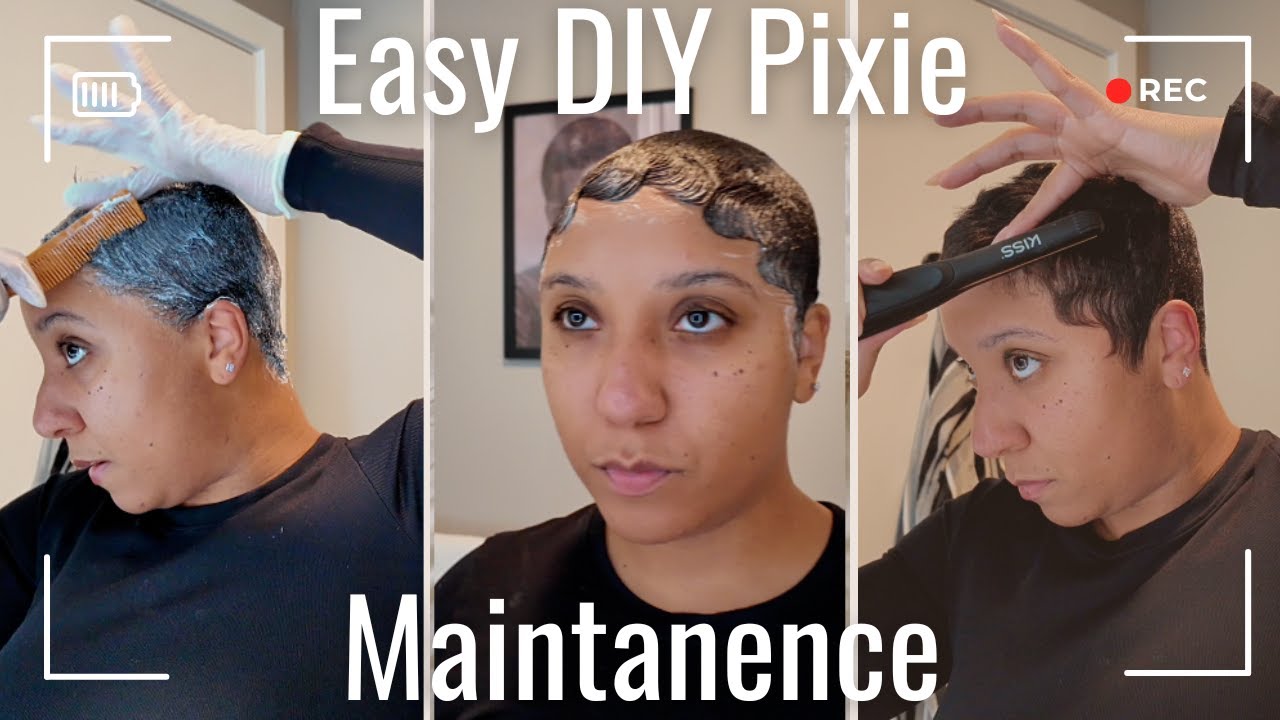 Style my Pixie with me | Easy Pixie Maintenance Tutorial (Real Time)