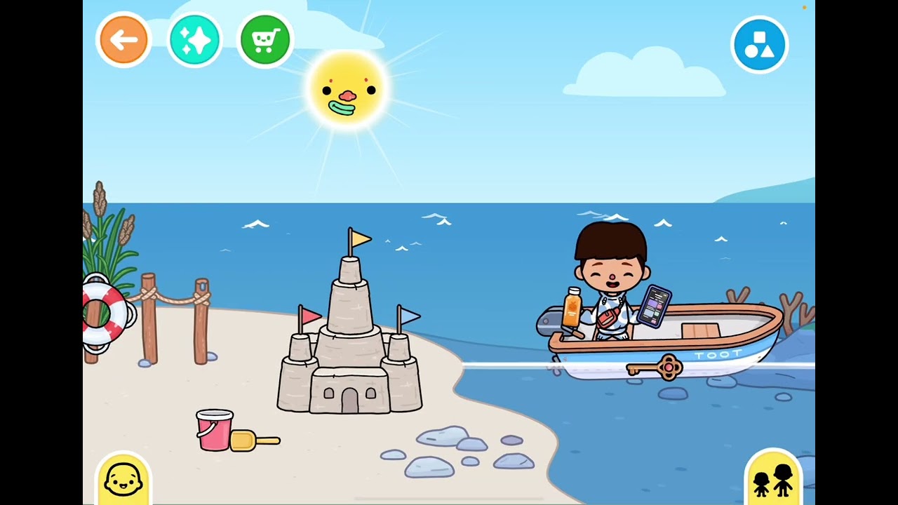 They are getting ready to do the baby gender reveal!  #tocaboca 