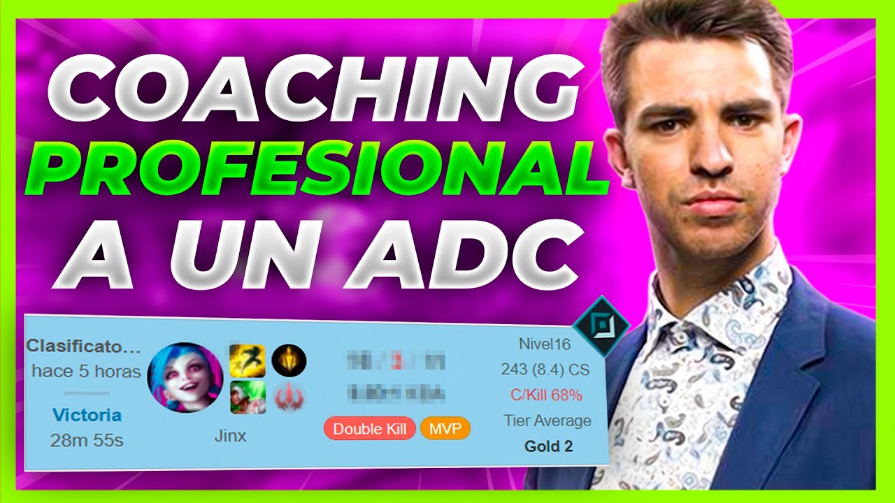 😱 COACHING PROFESIONAL a un ORO y PASA ESTO... ▶ COACHING ADC ORO II