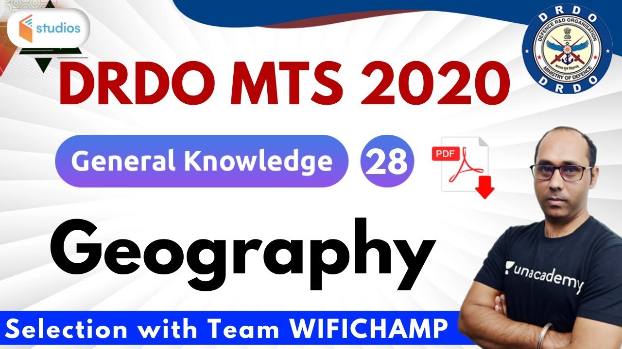 10:30 PM - DRDO MTS 2020 | GK by Rohit Baba Sir | Geography