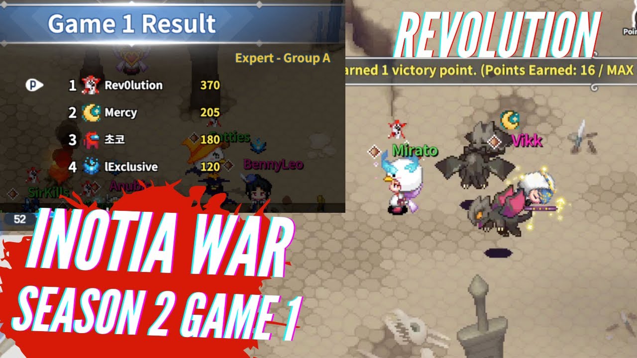 TWOM - Rev0lution Inotia War S2 Game 1 - Expert League IMO The World of Magic