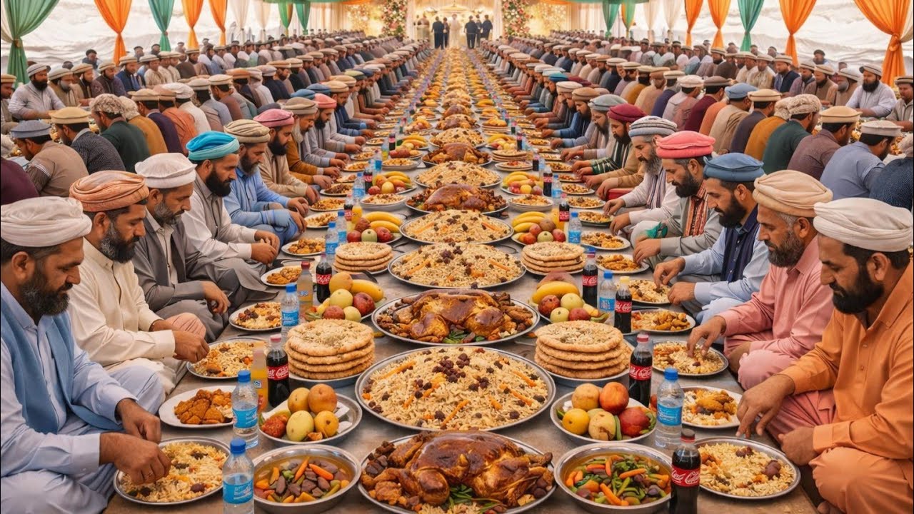 AFGHANISTAN BIGGEST VILLAGE MARRIAGE CEREMONY | COOKING KABULI PULAO FOR 5000+ PEOPLES 😱