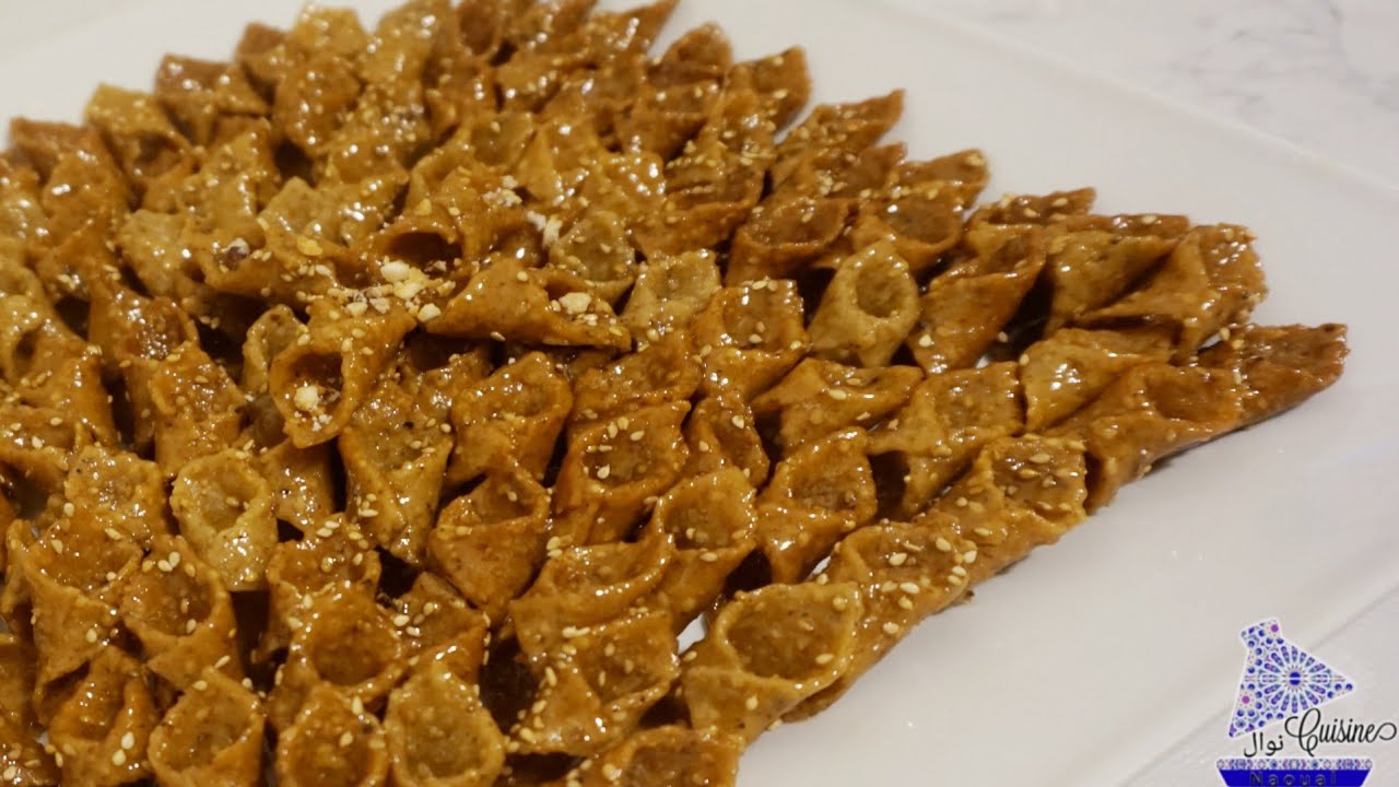 Marokkanisches Sesam-Honig-Gebäck | Eid Kekse | Blighate | Honigstäbchen