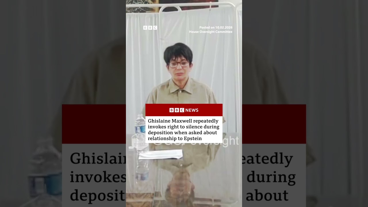 Ghislaine Maxwell repeatedly invokes right to silence during deposition. #EpsteinFiles #BBCNews