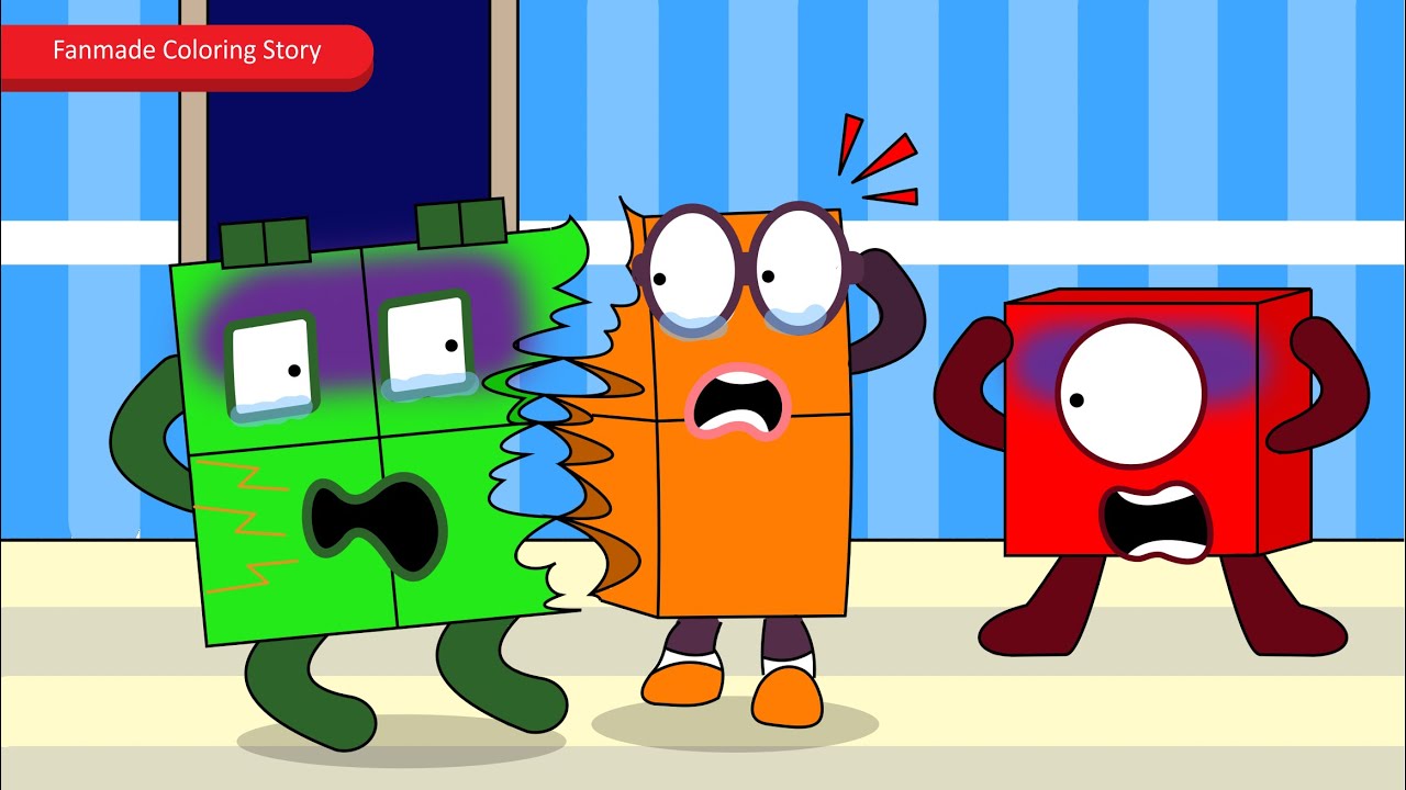 Good Heavens! Numberblocks 2 and 4 Stick Like Super Glue | Numberblocks Fanmade Coloring Story
