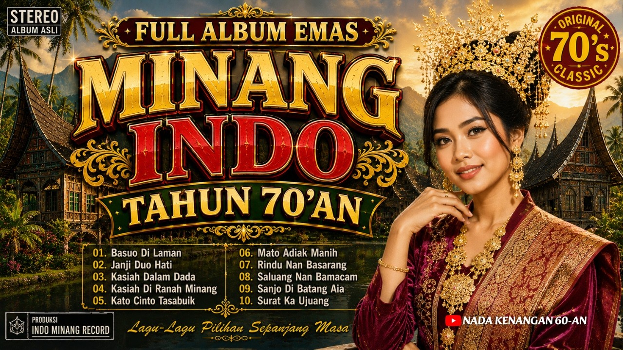 🎶 FULL ALBUM EMAS POP MINANG TAHUN 70'AN | Lagu Minang Lawas Paling Dicari
