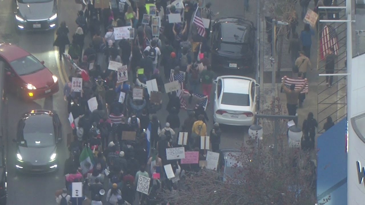 Anti-ICE protests in LA: Day 4