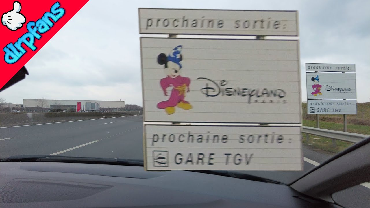 Arriving at Disneyland Paris