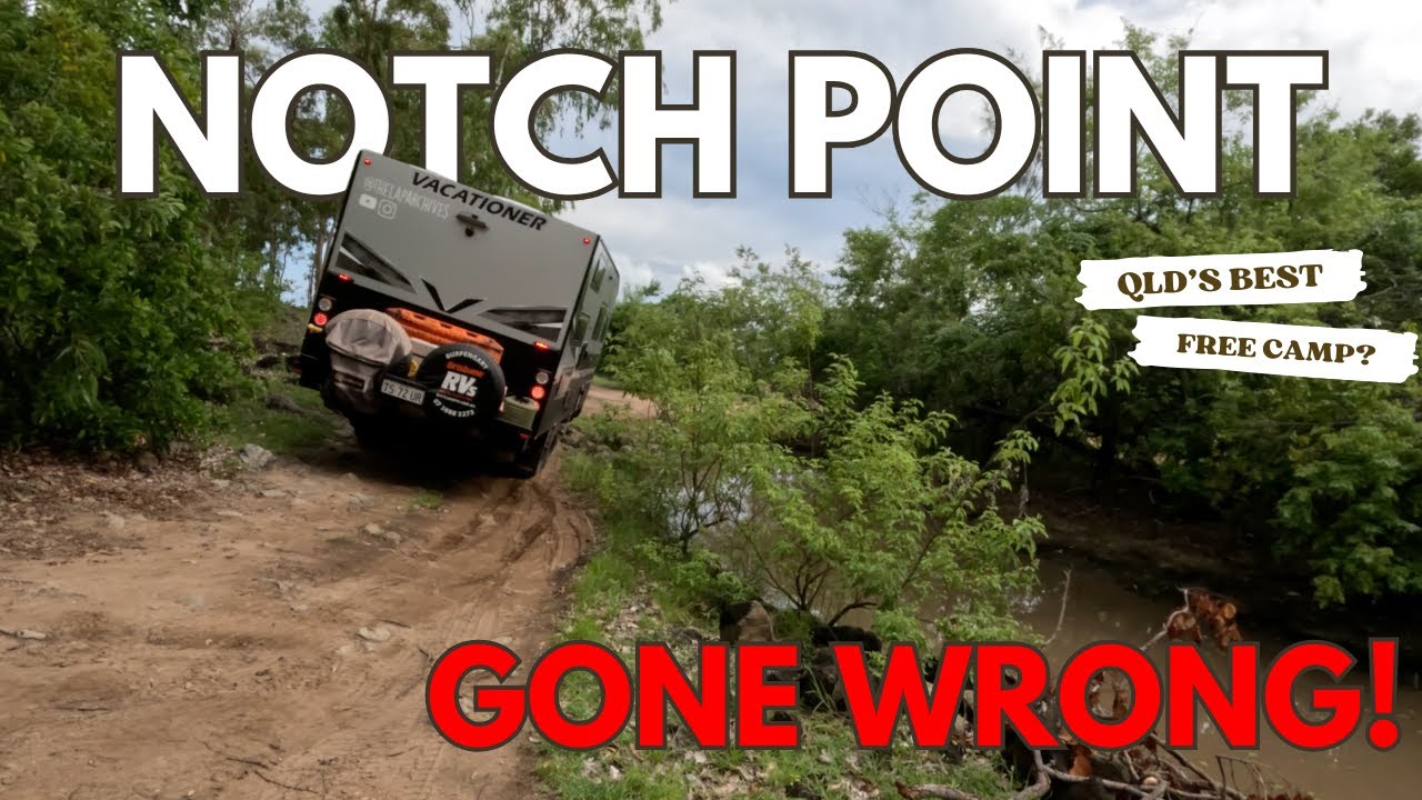 4WD Caravan & Beach Camping Adventure: NOTCH POINT| QLD's Best FREE camp? Tough Tracks
