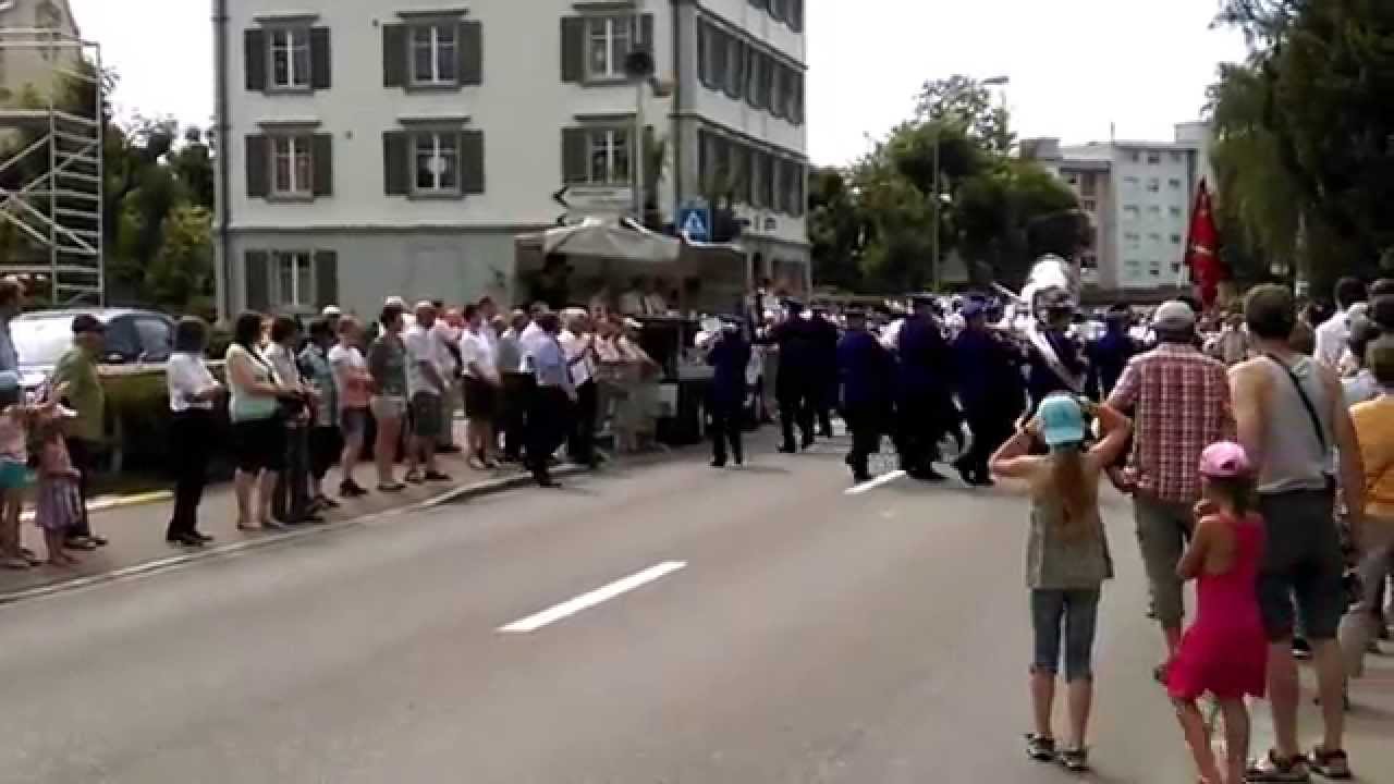 Bürgermusik Zuzwil Marschmusik Parade 2015