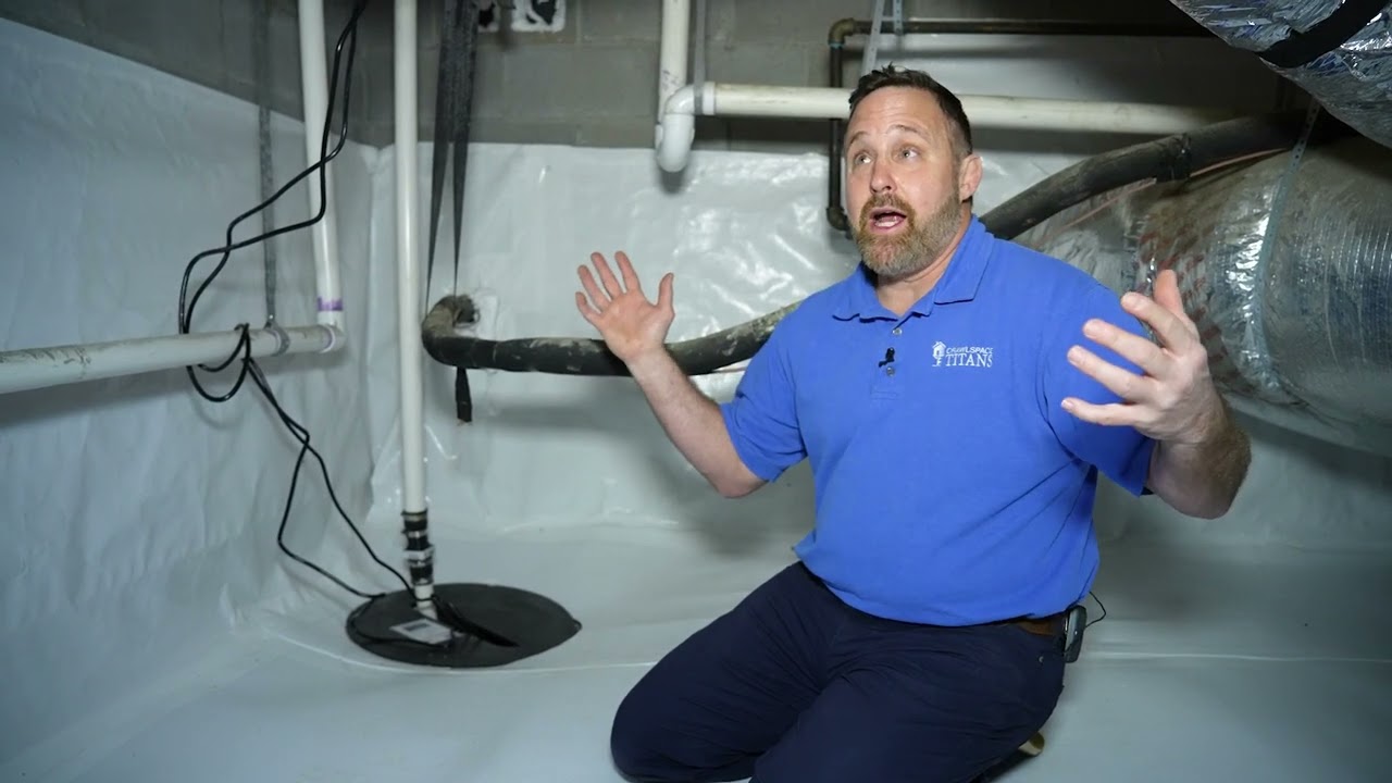 Water Issues and Low Point in Crawl Space by Crawlspace Titans