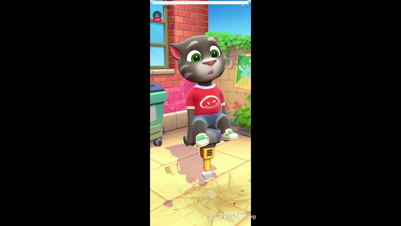 talking Tom gussa reaction 😡😱