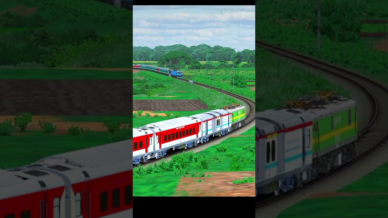 same track two trains accident #expresstrain #railtrack #railway #indianrailways #railwaycontent