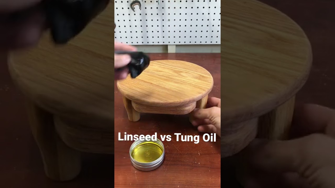 Top Woodworking Oils: Linseed vs Tung Oil #woodworking #wood #diy