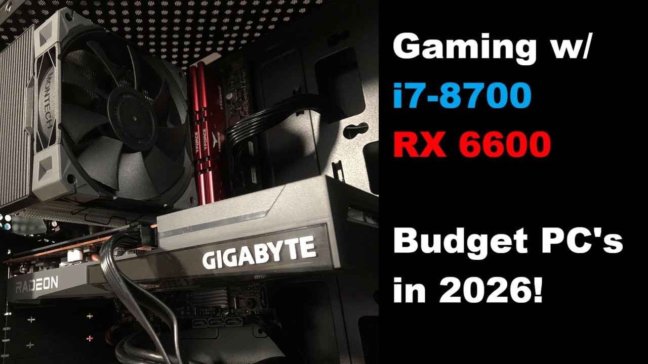 i7-8700 & RX 6600 in 2026!  Gaming, Rendering, & Encoding Tests!