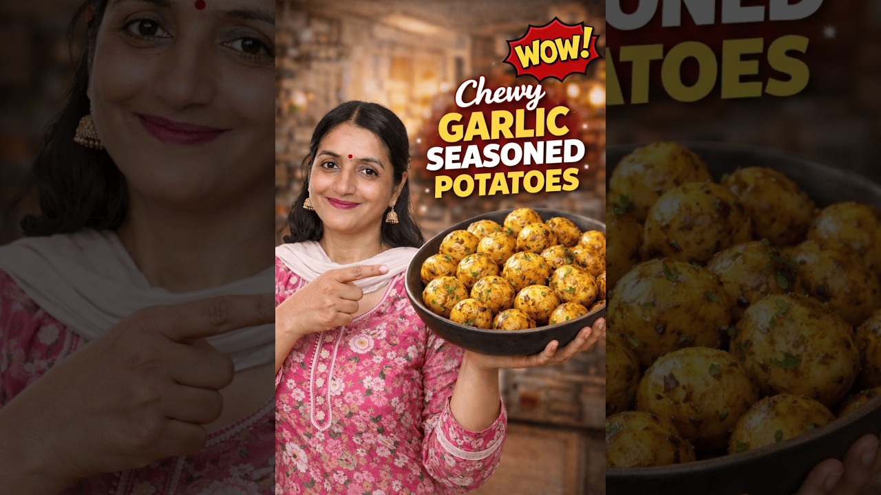 Chewy Garlic Seasoned Potatoes | Easy Recipe