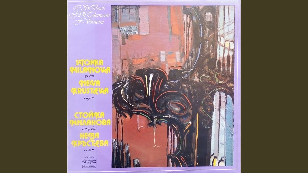 Sonata for Violin and Basso Continuo in A Major, TWV 41:A1: I.Adagio