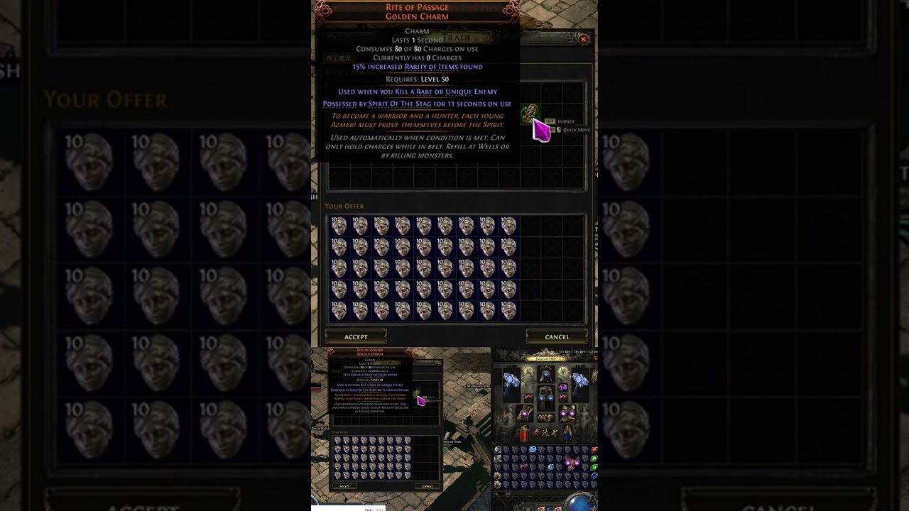 [PoE 2] Buying a 450 Divine Charm -- What Do We Think Boys? Worth it or Nah? (Spirit of the Stag)