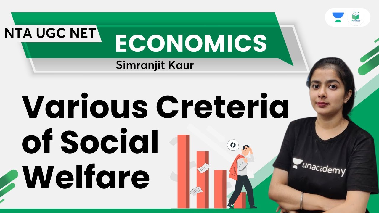 Various Criteria of Social Welfare | Economics | NTA UGC NET | Simranjit Kaur | Unacademy UGC NET