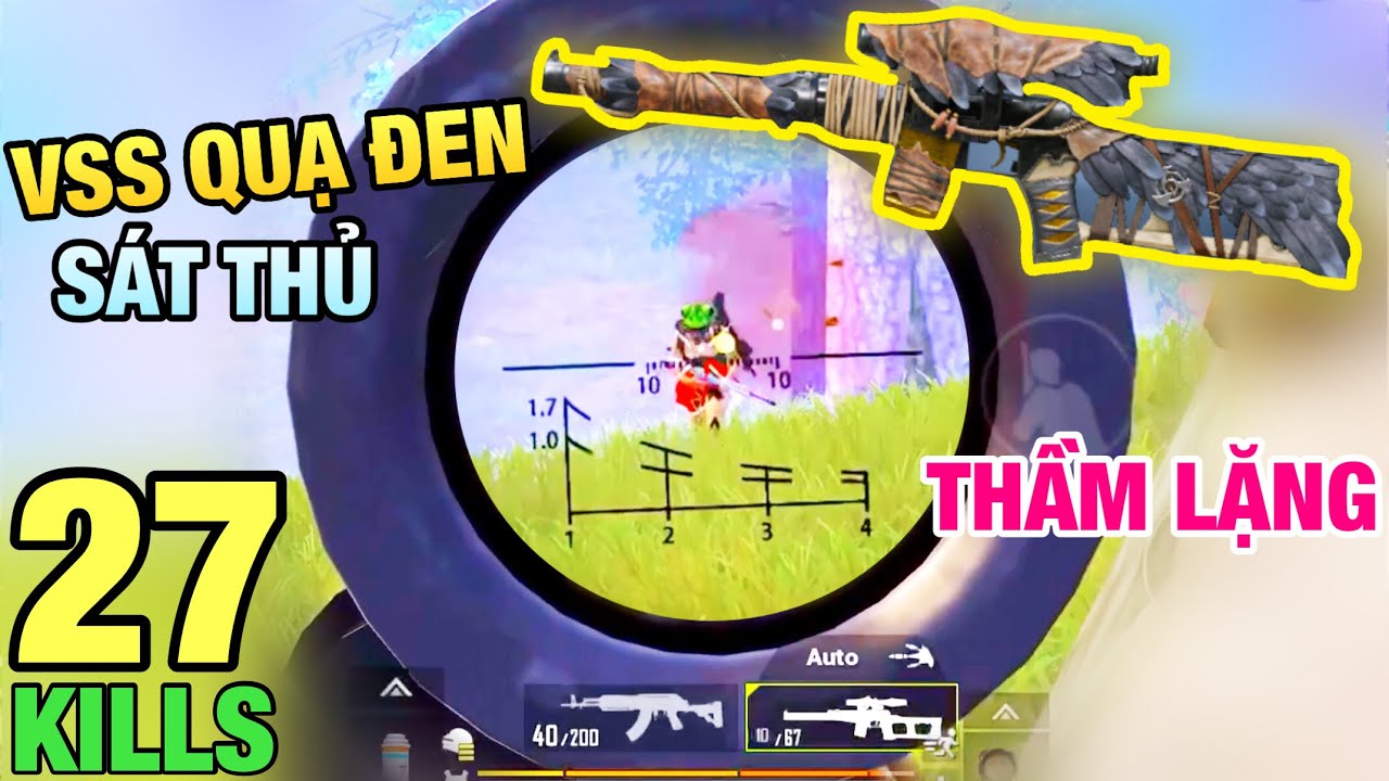 [PUBG Mobile] Trải Nghiệm Skin VSS QUẠ ĐEN | Sát Thủ Thầm Lặng | T98
